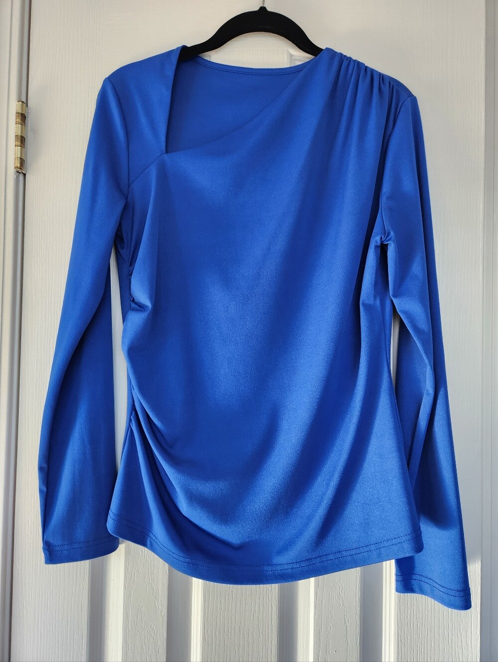 Blue Long Sleeve Soft Top Size L/XL